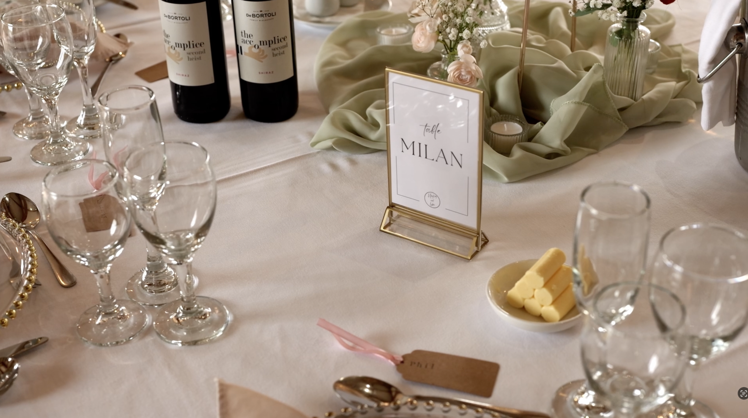 Sandburn Hall Wedding Breakfast